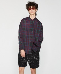 SHAREEF | DRAWING CHECK L/S BIG SHIRTS(シャツ/ブラウス)