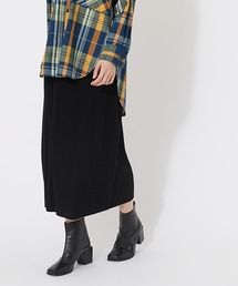 WRAP TIGHT KNIT SKIRT/ダブルラップタイトニットスカート