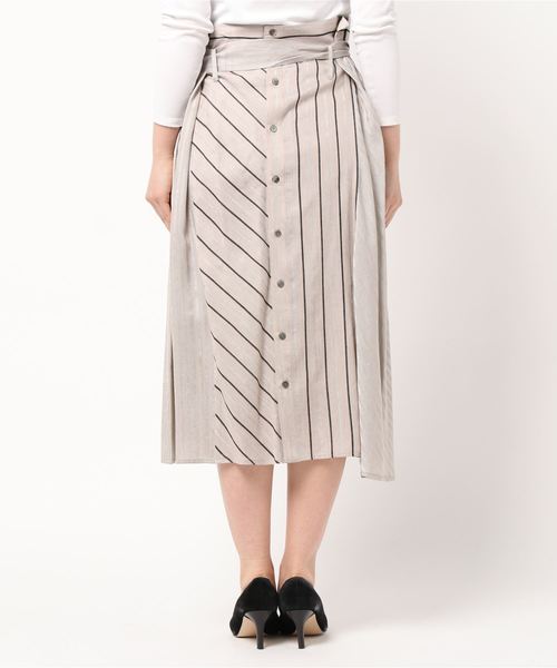 RITO（リト）の「【RITO（リト）】２パターンコンビナートスカート（スカート・レディース・グレー・36）」の2枚目の写真