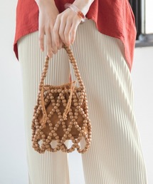 LOWRYS FARM | ウッドビーズＢＡＧ　878728(ハンドバッグ)