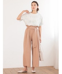 ウエストリボンハイウエストパンツ