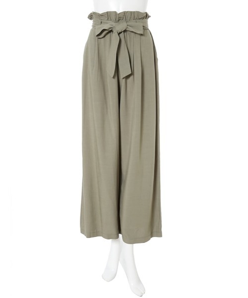 fifth（フィフス）の「ウエストリボンハイウエストパンツ（その他パンツ・レディース・カーキ/ベージュ・MEDIUM）」の4枚目の写真