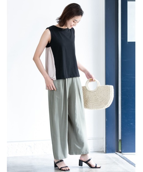 fifth（フィフス）の「ウエストリボンハイウエストパンツ（その他パンツ・レディース・カーキ/ベージュ・MEDIUM）」の6枚目の写真