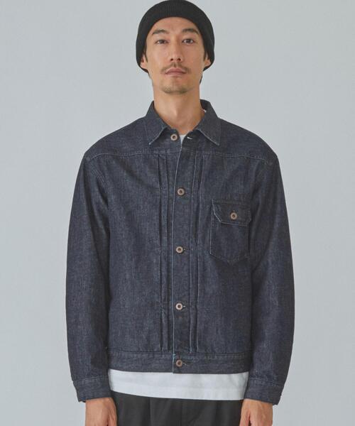 green label relaxing(グリーンレーベルリラクシング)の「SC ★★ FINE デニム TYPE-1 ジャケット(デニムジャケット・メンズ・ネイビー・S/L/M)」の2枚目の写真