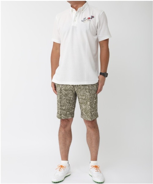 ZOY(ゾーイ)の「《ZOY》MENS パームリーフJAQショートパンツ(その他パンツ・メンズ・グリーン/ネイビー・79/82/85/88)」の7枚目の写真