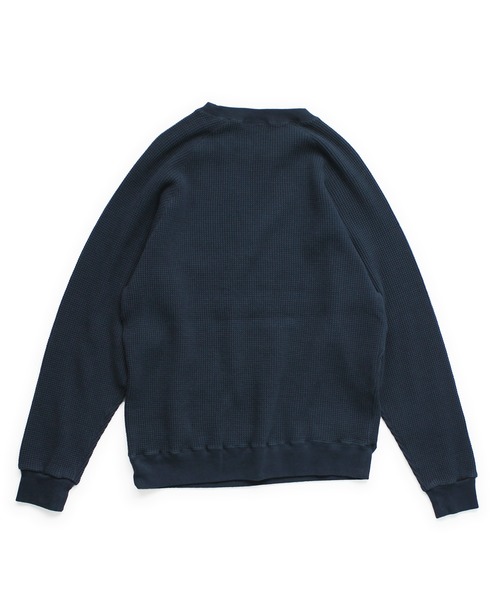 Denime（ドゥニーム）の「WAFFLE RAGLAN LS TEE（Tシャツ/カットソー・メンズ・ネイビー/カーキ/オフホワイト・SMALL/MEDIUM/LARGE/X-LARGE）」の12枚目の写真