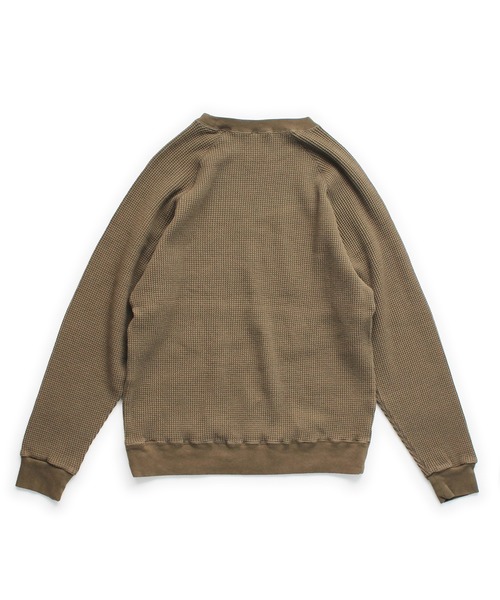 Denime（ドゥニーム）の「WAFFLE RAGLAN LS TEE（Tシャツ/カットソー・メンズ・ネイビー/カーキ/オフホワイト・SMALL/MEDIUM/LARGE/X-LARGE）」の11枚目の写真
