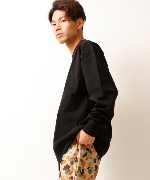 FUNALIVE(ファンアライブ)の「【4Makes】天竺クルーネック長袖Tシャツ(Tシャツ/カットソー・メンズ・チャコール/ブラック/モカ/ホワイト・LL/M/L)」の16枚目の写真
