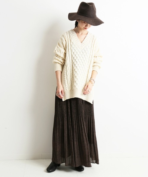 SLOBE IENA（スローブイエナ）の「レオパードプリントプリーツ