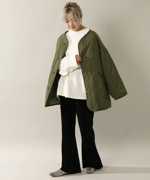 notch.(ノッチ)の「ベロアプリーツパンツ(その他パンツ・レディース・ブラック/ダークブラウン/ベージュ/パープル/ミント/ライトパープル・TM/M)」の11枚目の写真