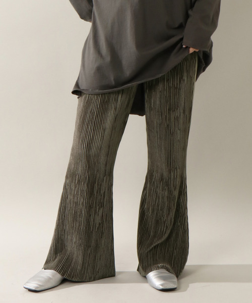 notch.(ノッチ)の「ベロアプリーツパンツ(その他パンツ・レディース・ブラック/ダークブラウン/ベージュ/パープル/ミント/ライトパープル・TM/M)」の13枚目の写真