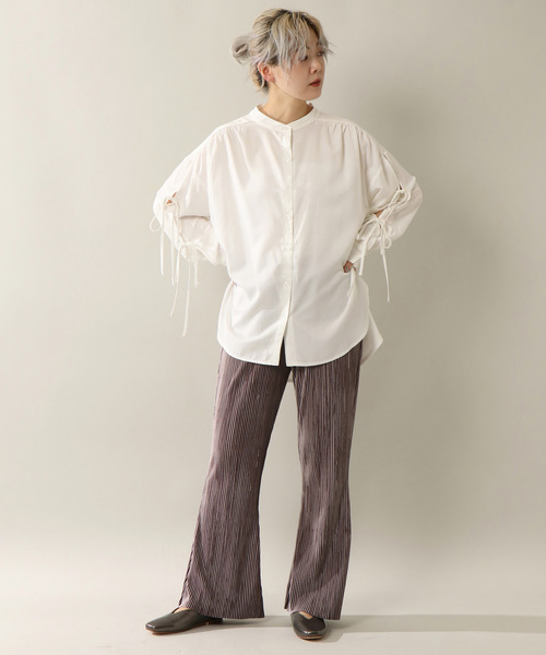 新品¥38,500タグ付き♡2024Rene ベロアパンツ(ラテ) WEB限定】ベロアワイドパンツ（フルレングスパンツ） | PINK