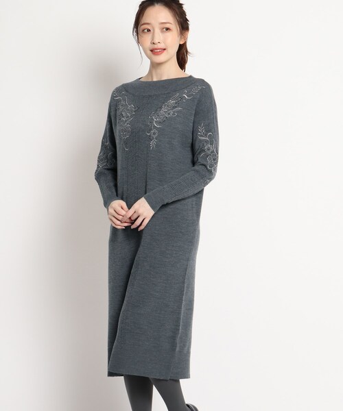 セール レースエンブニットワンピース ワンピース Sunauna スーナウーナ のファッション通販 Zozotown