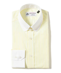 BRILLA per il gusto | Brilla per il gusto / ピンストライプ ラウンドタブカラー シャツ(ビジネスシャツ)