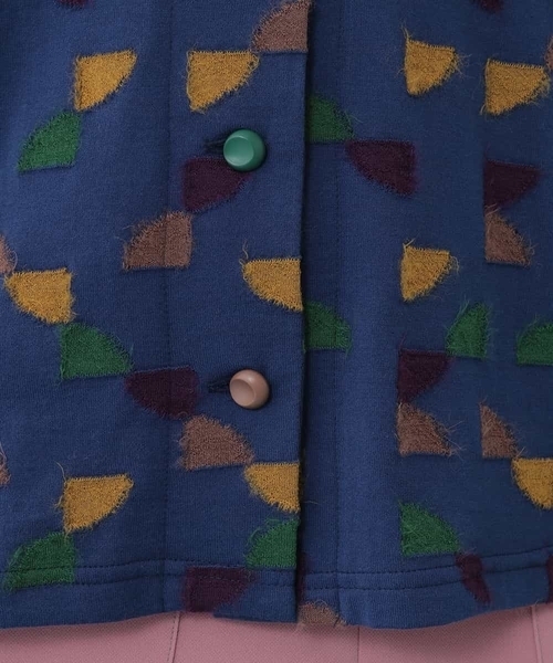Jocomomola（ホコモモラ）の「Triangulo　ジャカードカットソー（Tシャツ/カットソー・レディース・イエロー/ネイビー・40）」の11枚目の写真