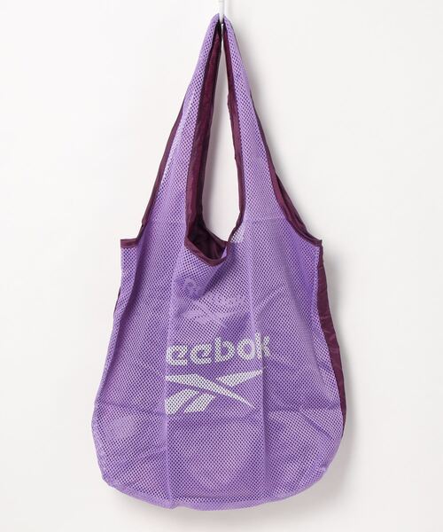 Reebok（リーボック）の「【完売】《Reebok》メッシュ コンパクトバッグ　エコバッグ（エコバッグ/サブバッグ・メンズ・チャコールグレー/オレンジ/ライトグリーン/ラベンダー・FREE）」の3枚目の写真