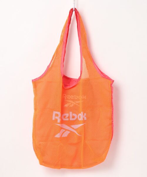 Reebok（リーボック）の「【完売】《Reebok》メッシュ コンパクトバッグ　エコバッグ（エコバッグ/サブバッグ・メンズ・チャコールグレー/オレンジ/ライトグリーン/ラベンダー・FREE）」の4枚目の写真