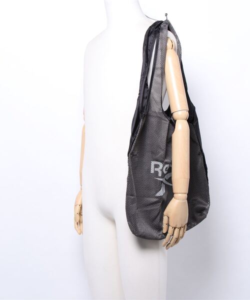 Reebok（リーボック）の「【完売】《Reebok》メッシュ コンパクトバッグ　エコバッグ（エコバッグ/サブバッグ・メンズ・チャコールグレー/オレンジ/ライトグリーン/ラベンダー・FREE）」の9枚目の写真