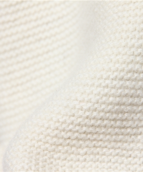 CIAOPANIC（チャオパニック）の「【Ciaopanic】ガーター編みLONGC/D（カーディガン/ボレロ・レディース・オフホワイト/ネイビー・FREE）」の10枚目の写真