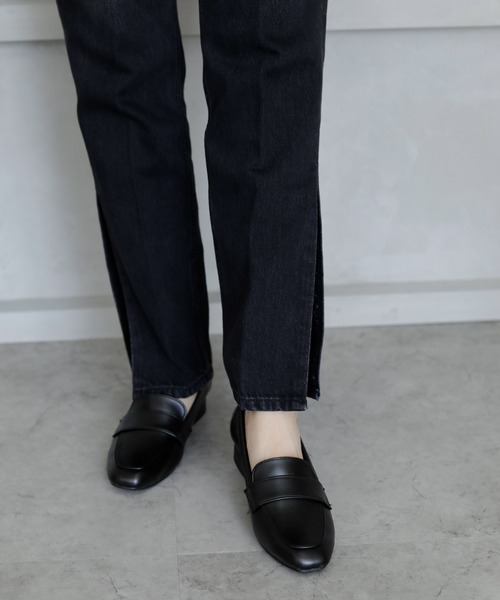 ベーシック スクエアトゥローファー【日本製】（ローファー）｜chocolates（チョコラテス）