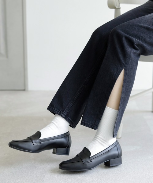 ベーシック スクエアトゥローファー【日本製】（ローファー）｜chocolates（チョコラテス）