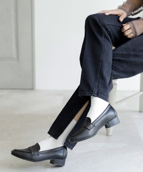 ベーシック スクエアトゥローファー【日本製】（ローファー）｜chocolates（チョコラテス）