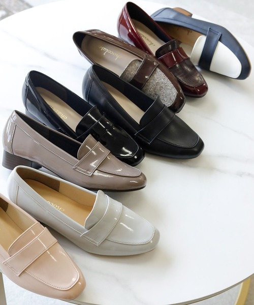 ベーシック スクエアトゥローファー【日本製】（ローファー）｜chocolates（チョコラテス）