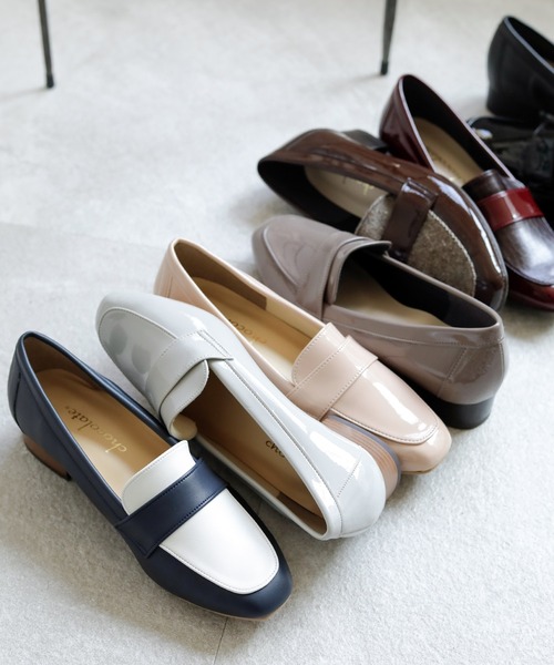 ベーシック スクエアトゥローファー【日本製】（ローファー）｜chocolates（チョコラテス）