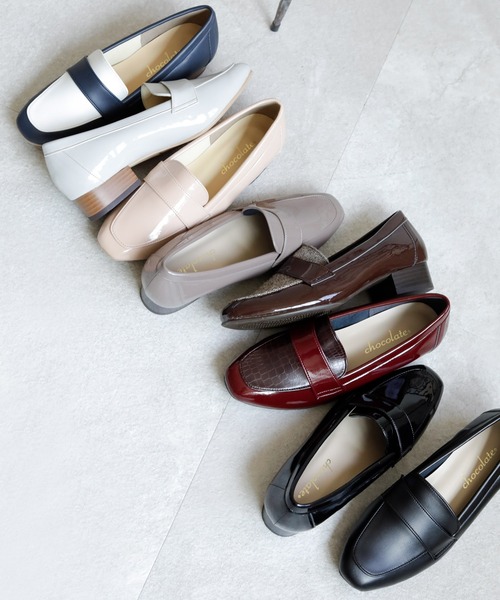 ベーシック スクエアトゥローファー【日本製】（ローファー）｜chocolates（チョコラテス）