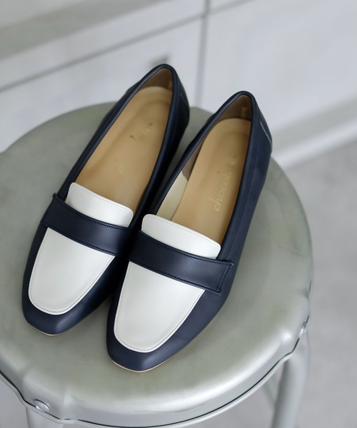 ベーシック スクエアトゥローファー【日本製】（ローファー）｜chocolates（チョコラテス）