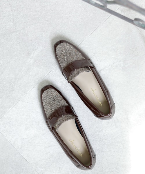 ベーシック スクエアトゥローファー【日本製】（ローファー）｜chocolates（チョコラテス）