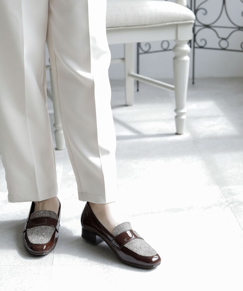 ベーシック スクエアトゥローファー【日本製】（ローファー）｜chocolates（チョコラテス）