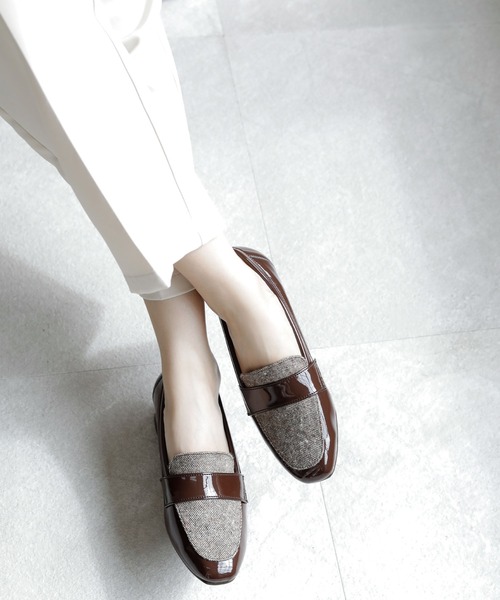 ベーシック スクエアトゥローファー【日本製】（ローファー）｜chocolates（チョコラテス）