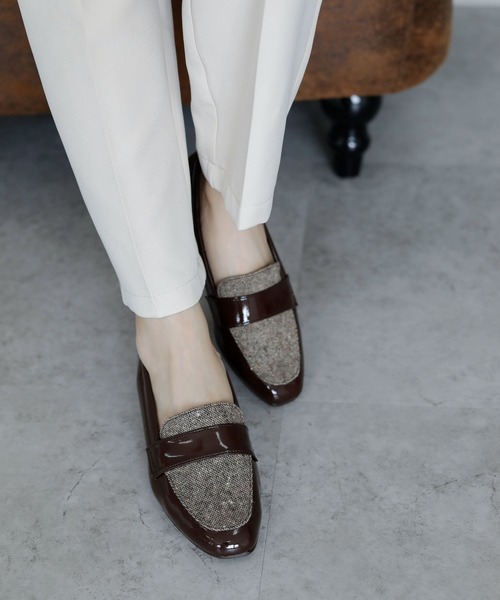 ベーシック スクエアトゥローファー【日本製】（ローファー）｜chocolates（チョコラテス）