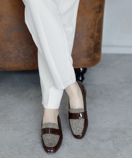 ベーシック スクエアトゥローファー【日本製】（ローファー）｜chocolates（チョコラテス）