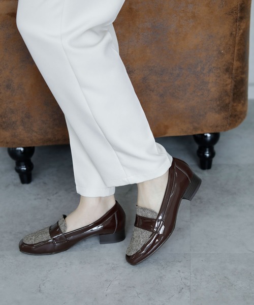 ベーシック スクエアトゥローファー【日本製】（ローファー）｜chocolates（チョコラテス）