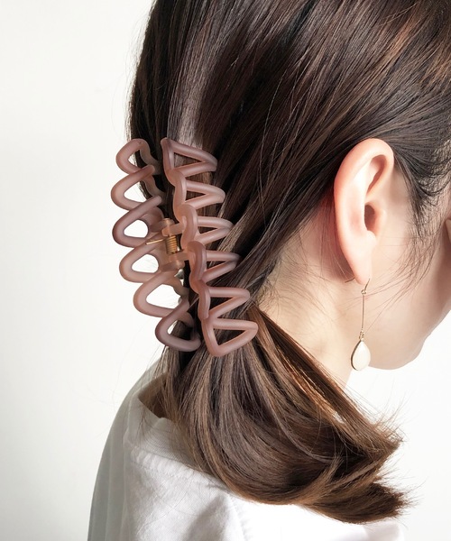 aller au lit（アレオリ）の「FT:aller au lit（アレオリ） バンス（バレッタ/ヘアクリップ・レディース・ブラック/ブラウン/キャメル・FREE）」の3枚目の写真