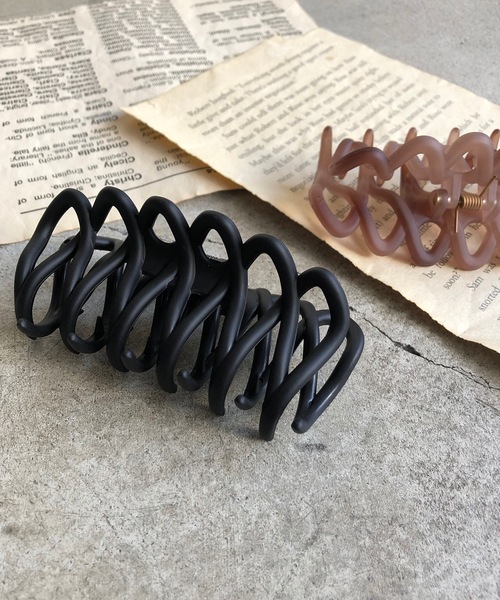 aller au lit（アレオリ）の「FT:aller au lit（アレオリ） バンス（バレッタ/ヘアクリップ・レディース・ブラック/ブラウン/キャメル・FREE）」の2枚目の写真