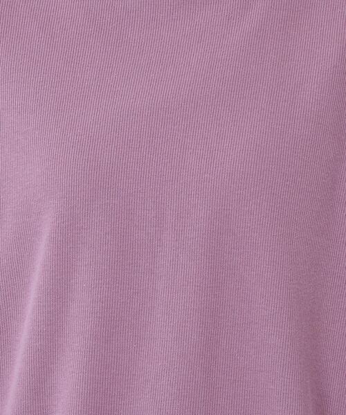 coen(コーエン)の「バックシャン半端袖カットソー(Tシャツ/カットソー・レディース・ライラック/ナチュラル/ブラック・FREE)」の8枚目の写真