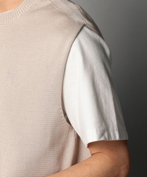 THIBAULT VAN DER STRAETE（ティボー・ヴァン・ダル・ストラット）の「【THIBAULT VAN DER STRAETE/ティボー・ヴァンダル・ストラット】5001 CREW NECK VEST（ベスト・メンズ・グレイッシュベージュ/ブラック/ブラウン・M/L）」の8枚目の写真