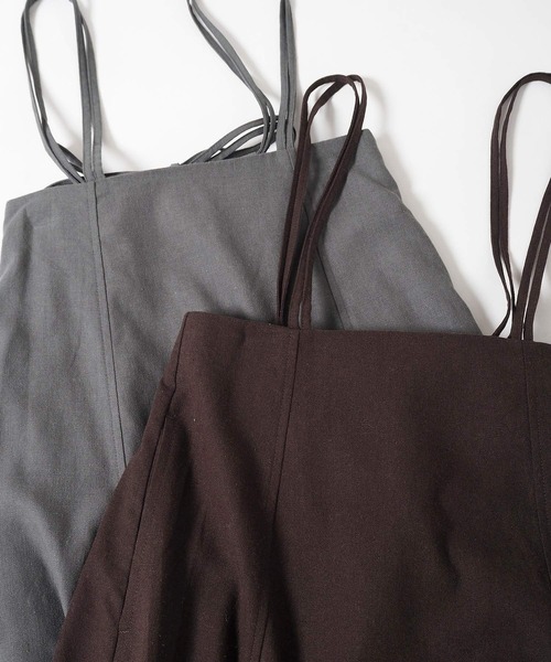 Crisp（クリスプ）の「ダブルサスペンダーフレアスカート（スカート・レディース・ダークブラウン/グレー・FREE）」の12枚目の写真