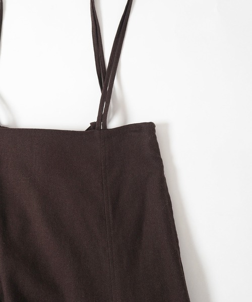 Crisp（クリスプ）の「ダブルサスペンダーフレアスカート（スカート・レディース・ダークブラウン/グレー・FREE）」の13枚目の写真