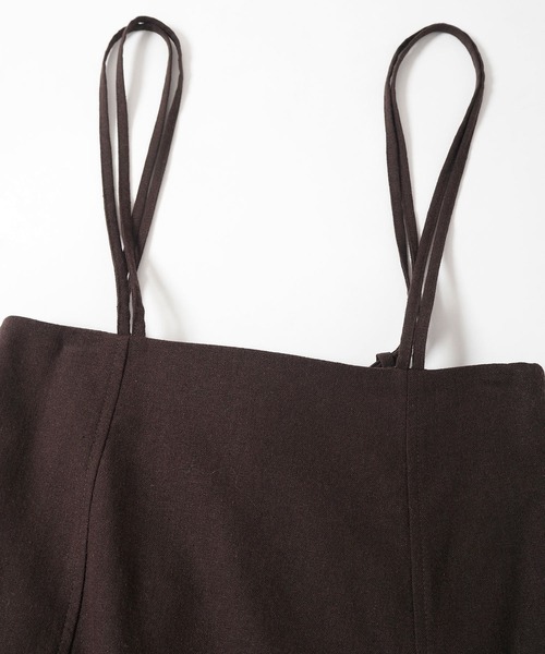 Crisp（クリスプ）の「ダブルサスペンダーフレアスカート（スカート・レディース・ダークブラウン/グレー・FREE）」の14枚目の写真