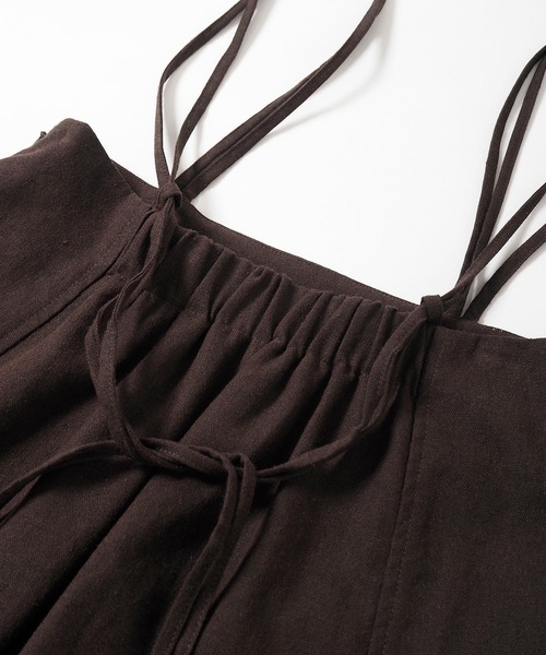 Crisp（クリスプ）の「ダブルサスペンダーフレアスカート（スカート・レディース・ダークブラウン/グレー・FREE）」の16枚目の写真