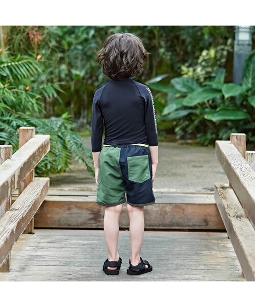 BREEZE（ブリーズ）の「トランクス水着＿UVカット（水着・キッズ・ネイビー/ベージュ・100/150/130/120/140/110/90）」の16枚目の写真