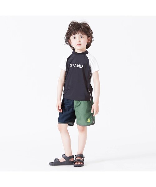 BREEZE（ブリーズ）の「トランクス水着＿UVカット（水着・キッズ・ネイビー/ベージュ・100/150/130/120/140/110/90）」の15枚目の写真