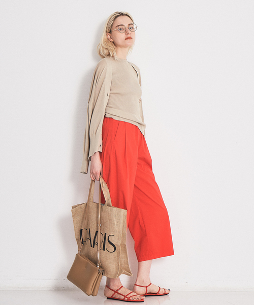 Rouge vif（ルージュヴィフ）の「Vネックオーバーカーディガン（カーディガン/ボレロ・レディース・ホワイト/ベージュ/ブラック/オフホワイト/ベージュ系その他/ブラック系その他/ピンク・フリー）」の16枚目の写真