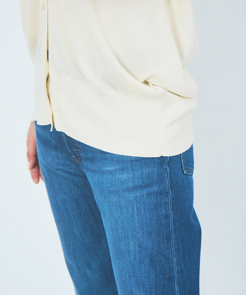 Rouge vif（ルージュヴィフ）の「Vネックオーバーカーディガン（カーディガン/ボレロ・レディース・ホワイト/ベージュ/ブラック/オフホワイト/ベージュ系その他/ブラック系その他/ピンク・フリー）」の13枚目の写真