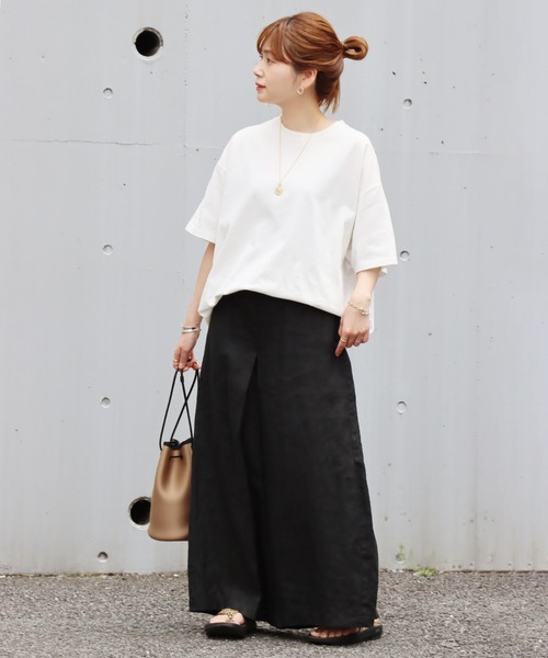 JOURNAL STANDARD(ジャーナルスタンダード)の「■■■タックスウェットTシャツ◆(Tシャツ/カットソー・レディース・ホワイト/ブラック/ピンク/ホワイト×ホワイト・FREE)」の5枚目の写真