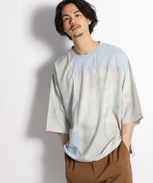 UNSTUDIED | [UNSTUDIED]マーブルプリントコンビＴシャツ(Tシャツ/カットソー)